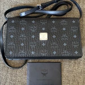 Authentic MCM Large Crossbody Wallet